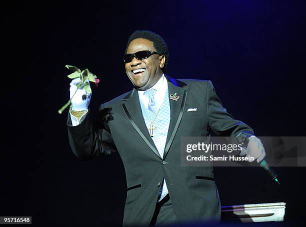 Soul singer Al Green performs on the first night of the Sydney Festival on January 9, 2010 at the Domain in Sydney, Australia.