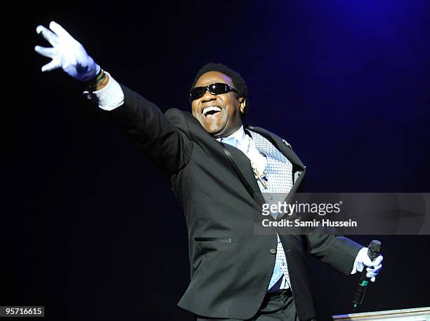 Soul singer Al Green performs on the first night of the Sydney Festival on January 9, 2010 at the Domain in Sydney, Australia.