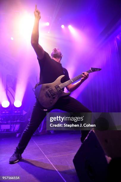 Jeff Ling of the band Parkway Drive performs at Mercury Ballroom on May 10, 2018 in Louisville, Kentucky.