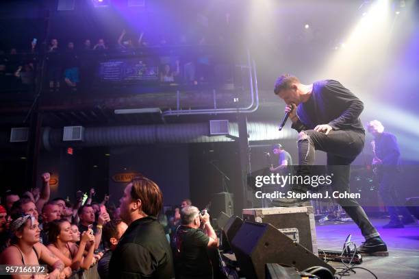 Winston McCall of the band Parkway Drive performs at Mercury Ballroom on May 10, 2018 in Louisville, Kentucky.