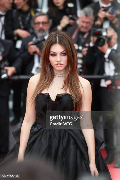 French model and actress Thylane Blondeau attends the screening of 'Sorry Angel ' during the 71st annual Cannes Film Festival at Palais des Festivals...
