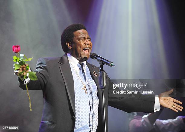 Soul singer Al Green performs on the first night of the Sydney Festival on January 9, 2010 at the Domain in Sydney, Australia.