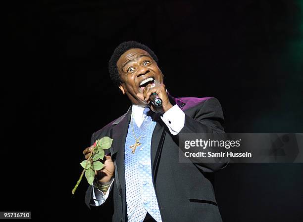 Soul singer Al Green performs on the first night of the Sydney Festival on January 9, 2010 at the Domain in Sydney, Australia.