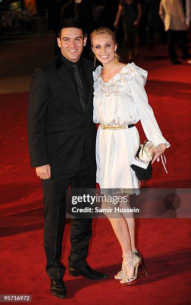 Nick Sacre and Camilla Dallerup arrive at the World Premiere of 'Nine' at Odeon Leicester Square on December 3, 2009 in London, England.