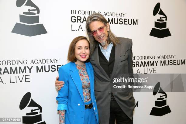 Alice Merton and GRAMMY Museum Executive Director Scott Goldman attend Spotlight: Alice Merton at The GRAMMY Museum on May 10, 2018 in Los Angeles,...