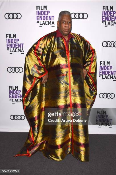 Andre Leon Talley attends Film Independent at LACMA hosts special screening of "Gospel According To Andre" at Bing Theater At LACMA on May 10, 2018...