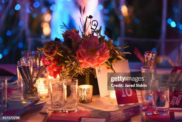 An interior view of the 2018 High Line Spring Benefit Dinner at Highline Stages on May 10, 2018 in New York City.