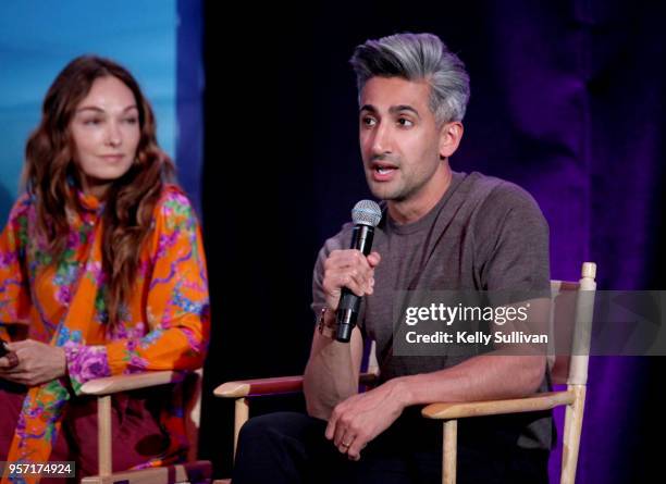 Kelly Wearstler and Tan France participate in the WeWork San Francisco Creator Awards Master Class at Palace of Fine Arts on May 10, 2018 in San...
