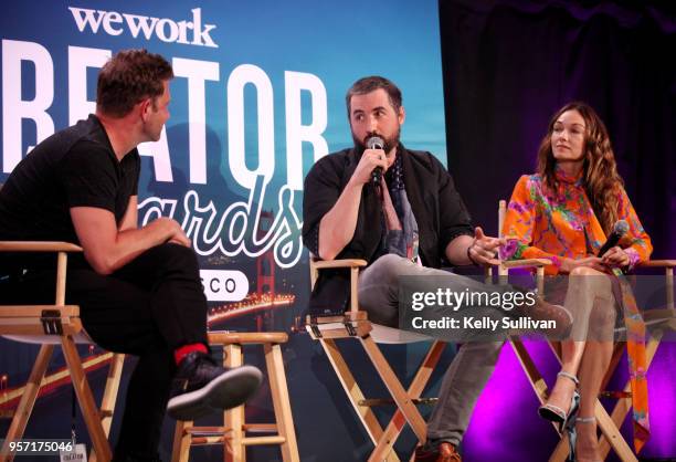 Chase Jarvis, Kevin Rose and Kelly Wearstler and participate in the WeWork San Francisco Creator Awards Master Class at Palace of Fine Arts on May...