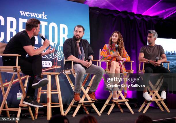 Chase Jarvis, Kevin Rose, Kelly Wearstler and Tan France participate in the WeWork San Francisco Creator Awards Master Class at Palace of Fine Arts...