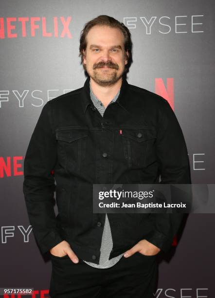 David Harbour attends the Netflix #FYSee 'Scene Stealers' on May 10, 2018 in Hollywood, California.