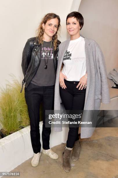 Samantha Ronson and Cassandra Grey attend Julianne Hough and Anita Patrickson Host an evening at AMANU to benefit LOVE UNITED at Amanu on May 10,...