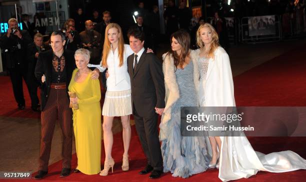 Daniel Day Lewis, Dame Judi Dench, Nicole Kidman, Rob Marshall, Penelope Cruz and Kate Hudson arrive at the World Premiere of 'Nine' at Odeon...