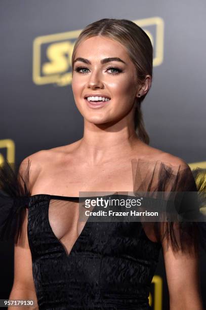 Lindsay Arnold attends the Premiere Of Disney Pictures And Lucasfilm's "Solo: A Star Wars Story" - Arrivals on May 10, 2018 in Los Angeles,...