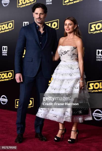 Joe Manganiello and Sofa Vergara attends the Premiere Of Disney Pictures And Lucasfilm's "Solo: A Star Wars Story" - Arrivals on May 10, 2018 in Los...