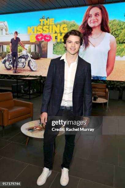 Joel Courtney attends a screening of 'The Kissing Booth' at NETFLIX on May 10, 2018 in Los Angeles, California.