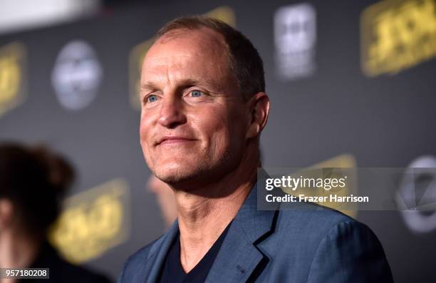 Woody Harrelson attends the Premiere Of Disney Pictures And Lucasfilm's "Solo: A Star Wars Story" - Arrivals on May 10, 2018 in Los Angeles,...