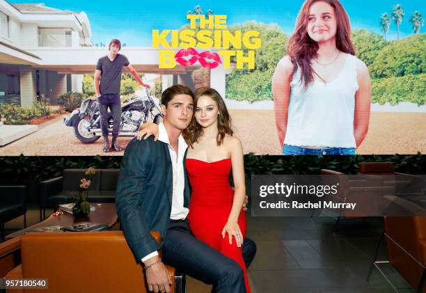 Jacob Elordi and Joey King attend a screening of 'The Kissing Booth' at NETFLIX on May 10, 2018 in Los Angeles, California.