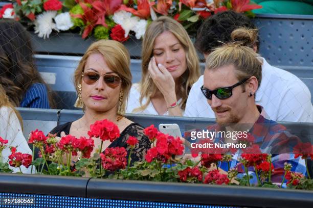 Lidia Valentín during day five of the Mutua Madrid Open tennis tournament at the Caja Magica on May 10, 2018 in Madrid, Spain