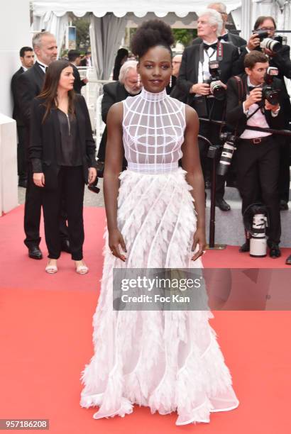 Lupita Nyong'o attends the screening of "Sorry Angel " during the 71st annual Cannes Film Festival at Palais des Festivals on May 10, 2018 in Cannes,...