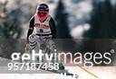 Sportlerin, D Ski Alpin in Aktion Super-G in Morzine Frankreich -