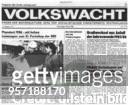 Titelseite einer Ausgabe der SED Bezirkszeitung 'Volkswacht'