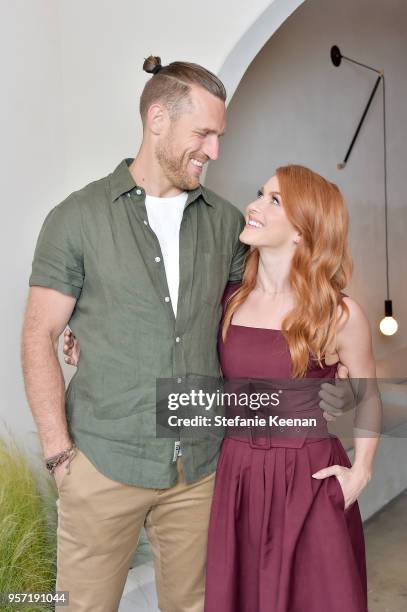 Brooks Laich and Julianne Hough attend Julianne Hough and Anita Patrickson Host an evening at AMANU to benefit LOVE UNITED at Amanu on May 10, 2018...