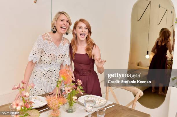 Anita Patrickson and Julianne Hough attend Julianne Hough and Anita Patrickson Host an evening at AMANU to benefit LOVE UNITED at Amanu on May 10,...