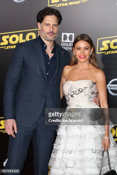 Sofia Vergara and Joe Manganiello arrive at the Premiere of Disney Pictures and Lucasfilm's "Solo: A Star Wars Story" on May 10, 2018 in Los Angeles,...