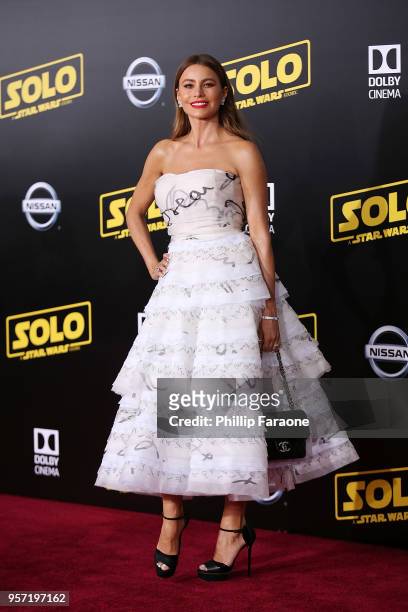 Sofia Vergara attends the premiere of Disney Pictures and Lucasfilm's "Solo: A Star Wars Story" on May 10, 2018 in Hollywood, California.