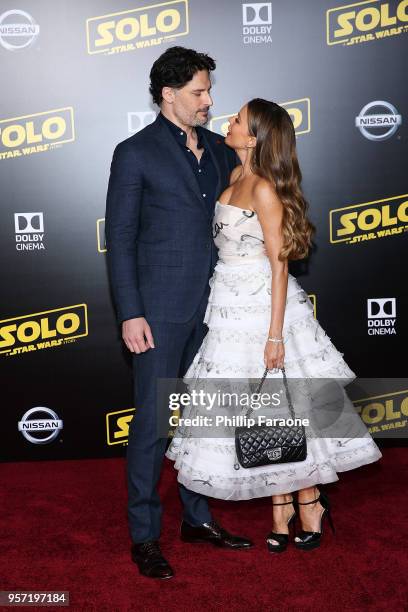 Joe Manganiello and Sofia Vergara attend the premiere of Disney Pictures and Lucasfilm's "Solo: A Star Wars Story" on May 10, 2018 in Hollywood,...