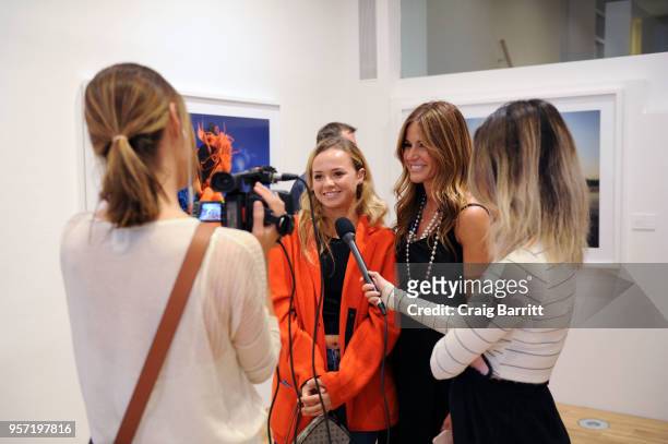Teddy Bensimon and Kelly Bensimon attend the Gilles Bensimon opening reception of 'Gris-Gris' Exhibition presented by Gobbi Fine Art on May 10, 2018...