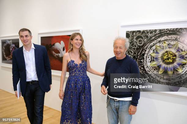 Sebastien Gobbi and Gilles Bensimon attend the Gilles Bensimon opening reception of 'Gris-Gris' Exhibition presented by Gobbi Fine Art on May 10,...