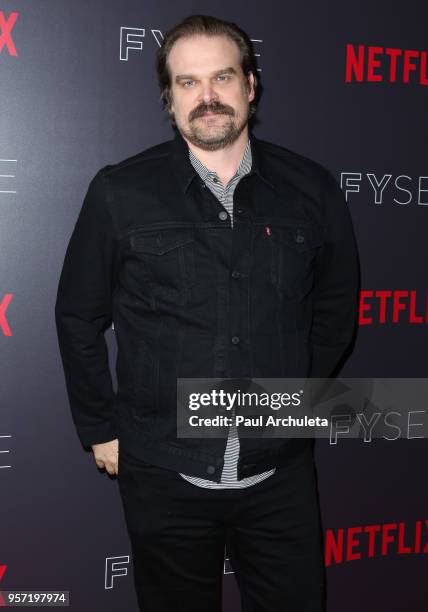 Actor David Harbour attends the Netflix #FYSee "Scene Stealers" at Netflix FYSee Space on May 10, 2018 in Beverly Hills, California.