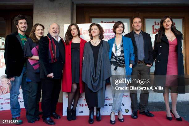 Paolo Ruffini, Fabrizia Sacchi, Marco Messeri, Micaela Ramazzotti, Stefania Sandrelli, Claudia Pandolfi, Valerio Mastandrea and Isabelle Adriani...