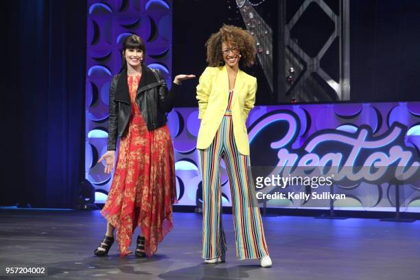 Adi Neumann and Elaine Welteroth at the WeWork San Francisco Creator Awards at Palace of Fine Arts on May 10, 2018 in San Francisco, California.