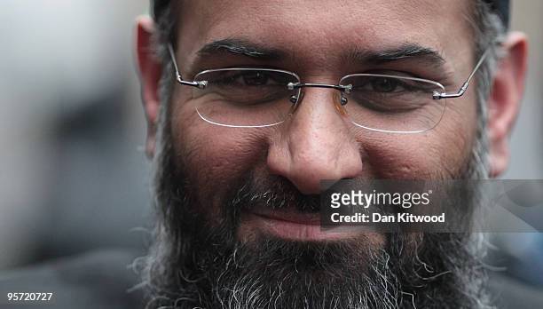 Islam4UK Spokesman Anjem Choudary leaves a press conference in Millbank Studios on January 12, 2010 in London, England. The radical Islamic group had...
