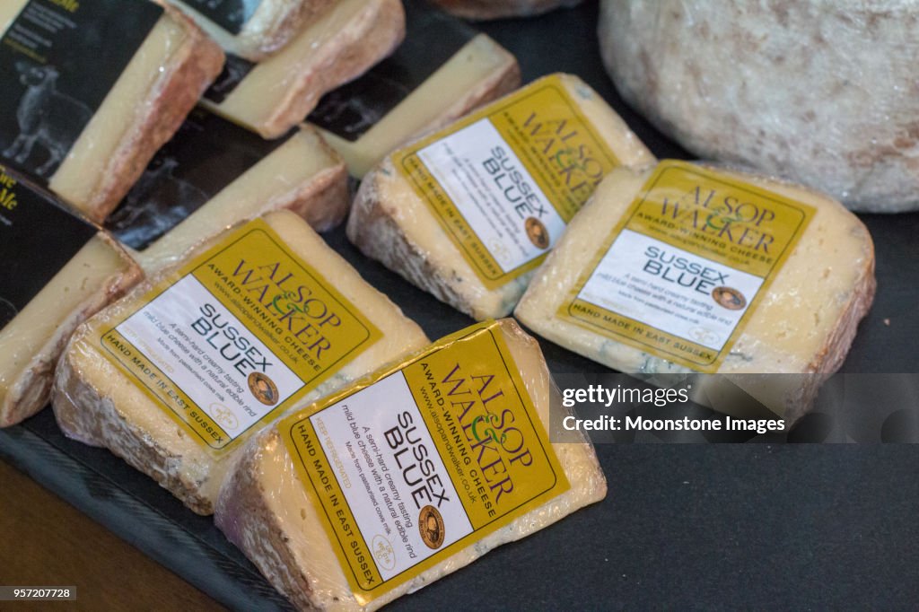 Sussex Blue Cheese in Borough Market, London