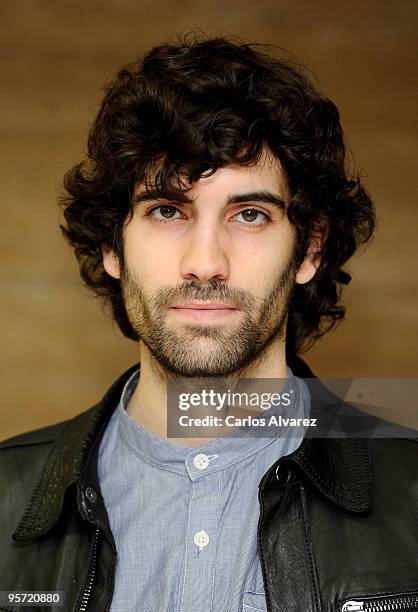 Spanish actor Tamar Novas presents "Acusados" second season at Tele 5 television set on January 12, 2010 in Madrid, Spain.