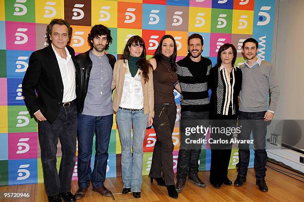 Spanish actors Jose Coronado, Tamar Novas, Ana Allen, Isabel Serrano, Daniel Grao, Blanca Portillo and Alejo Sauras present "Acusados" second season...