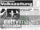 Titelseite einer Ausgabe der SED Bezirkszeitung 'Schweriner Volkszeitung'