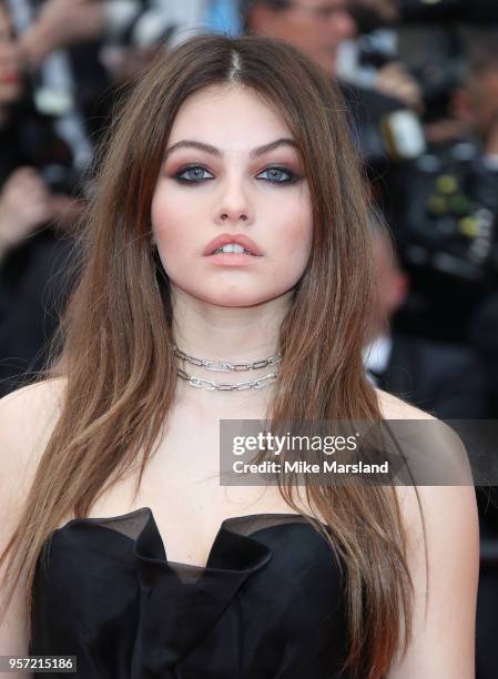 Thylane Blondeau attends the screening of "Sorry Angel " during the 71st annual Cannes Film Festival at Palais des Festivals on May 10, 2018 in...