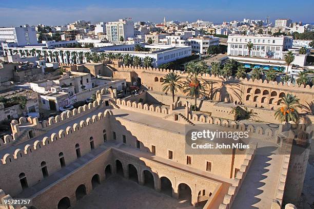 sousse ribat - sousse tunisia stock pictures, royalty-free photos & images