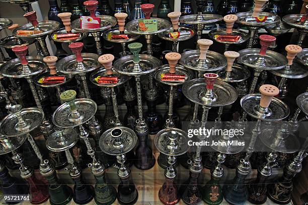 tunisia, water pipe, chicha pipe - chicha stock pictures, royalty-free photos & images