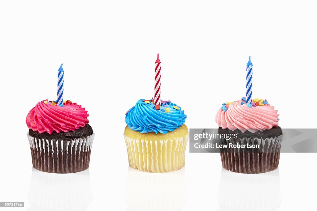 Cupcakes with candles