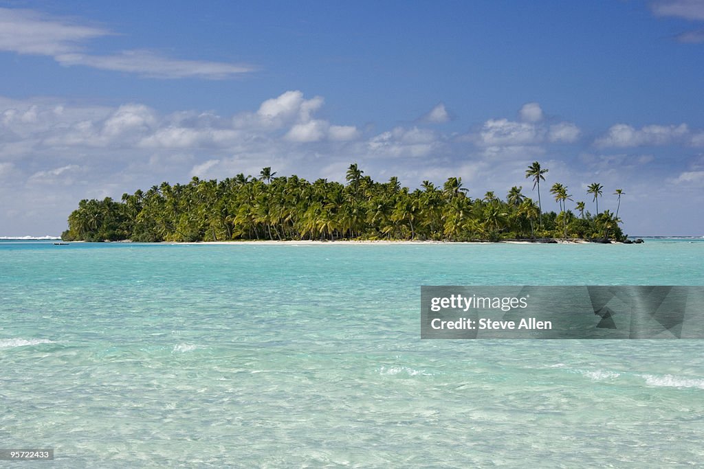 Aitutaki Lagoon in the Cook Islands 