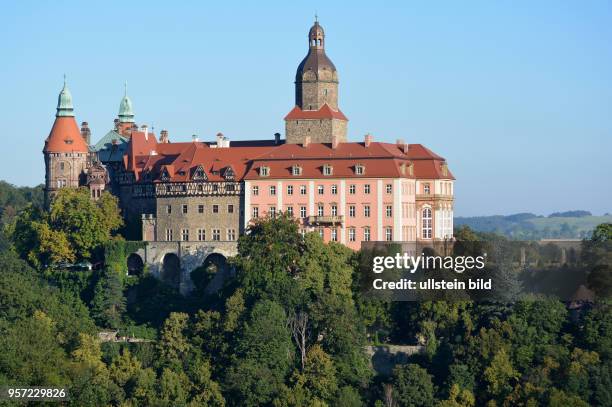 Das Schloss Fürstenstein bei Waldenburg . Im Zweiten Weltkrieg wurde das Schloss als mögliches Hauptquartier für Hitler umgebaut und an das...