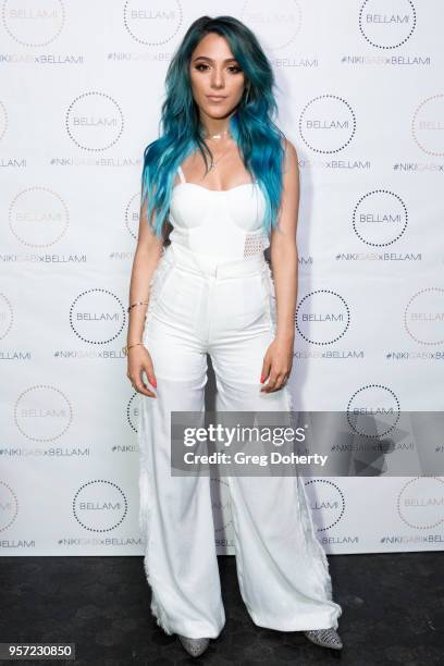 Niki DeMartino attends the Niki & Gabi DeMartino X Bellami Collection Launch Party at Avenue on May 10, 2018 in Los Angeles, California.