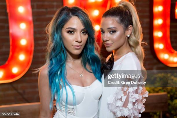 Niki and Gabi DeMartino attend the Niki & Gabi DeMartino X Bellami Collection Launch Party at Avenue on May 10, 2018 in Los Angeles, California.