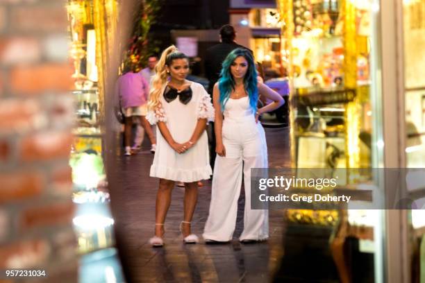 Gabi and Niki DeMartino attend the Niki & Gabi DeMartino X Bellami Collection Launch Party at Avenue on May 10, 2018 in Los Angeles, California.